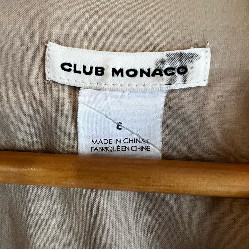 Club Monaco Beige Sleeveless Linen Blend Jumpsuit - Picture 16 of 16